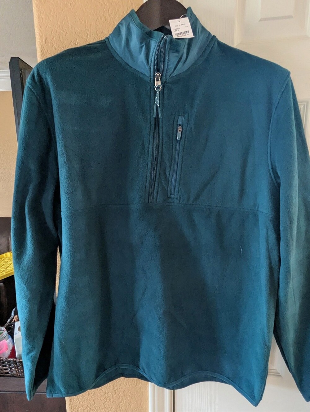 Men's Jo's A. Bank Teal Quarter-Zip Fleece Pullover